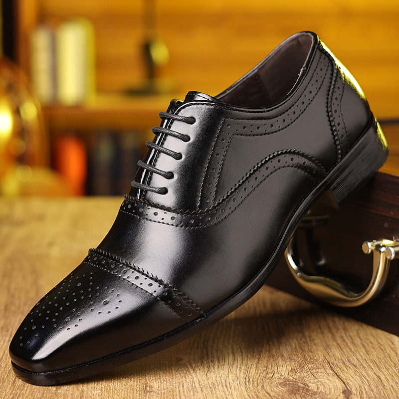Lace‑up Color‑block Brogue Oxf - огляд і ціна Formal Upper Wear Men