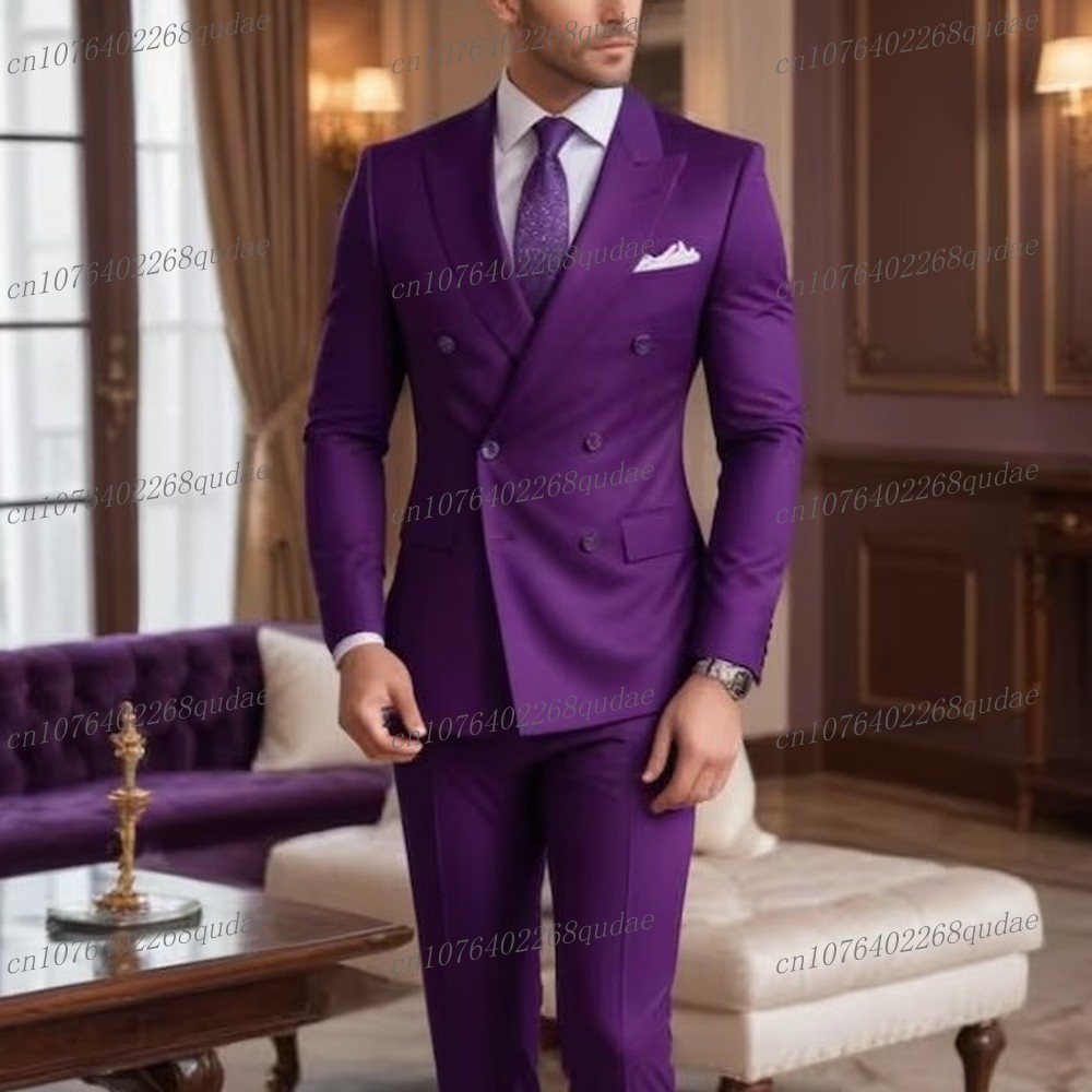 New Male Purple Formal Occasio - огляд і ціна Men Formal Wear Purple