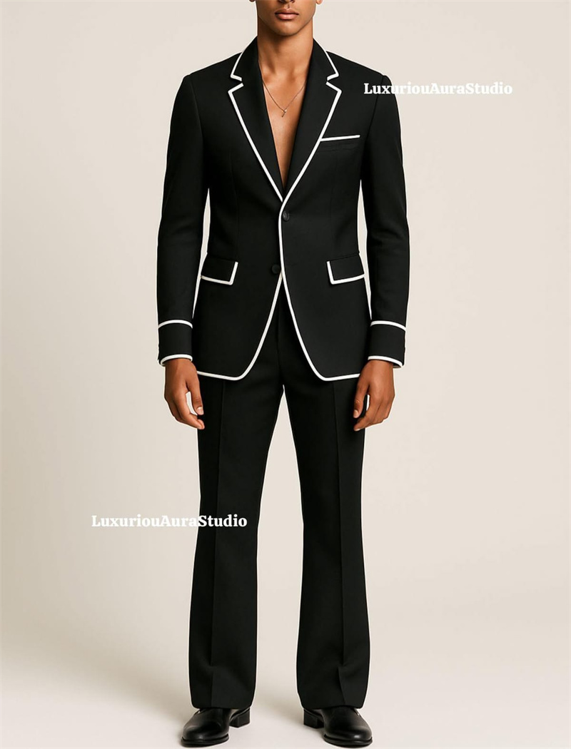 Designer Black Men Suit Set 2  - огляд і ціна Men Formal Wear Design