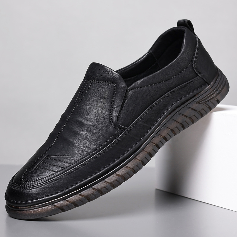 Leather shoes Men's casual sho - огляд і ціна Formal Upper Wear Men