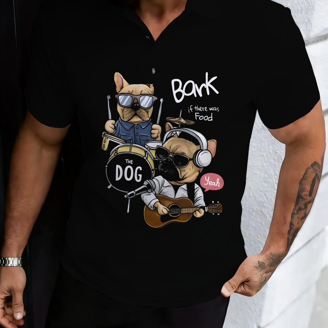 Men's Casual Polo Shirt Black  - огляд і ціна Men Formal Wear Design