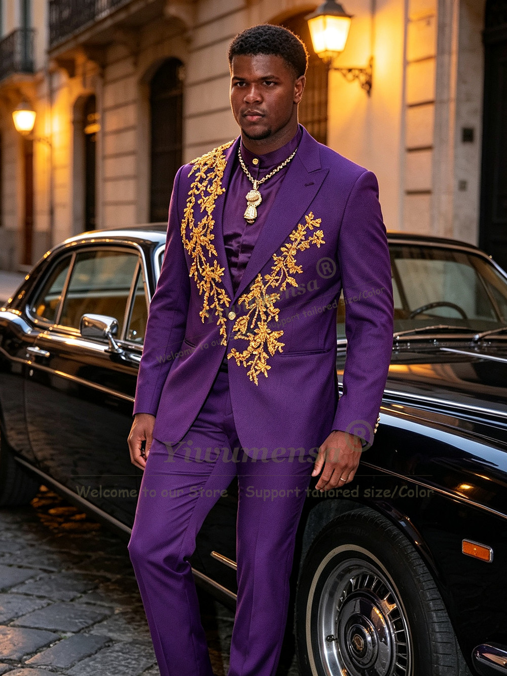Unique Design Purple Suits Men - огляд і ціна Men Formal Wear Purple